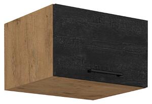 KONDELA Dulap superior, stejar lancelot/gri mat, VEGA 60 NAGU-36 1F