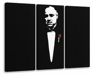 Tablou POP ART pictat manual Marlon Brando 3 bucăți gwr - 60x40 cm