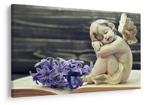Tablou - Înger cu floare (90x60 cm)