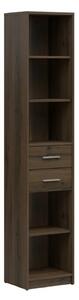 Biblioteca NEPO PLUS, stejar nobil, PAL laminat, 40x34x197 cm