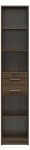 Biblioteca NEPO PLUS, stejar nobil, PAL laminat, 40x34x197 cm