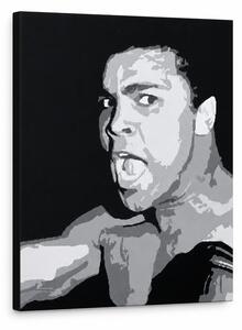 Tablou POP ART pictat manual Muhamad Ali 1 bucată ali - 30x40 cm