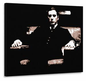 Tablou POP ART pictat manual Nașul 1 buc god9 - 100x70 cm