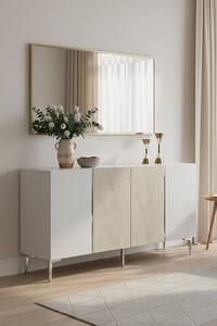 Poli komód, fehér-travertin, 150 cm – TR555CHM1749
