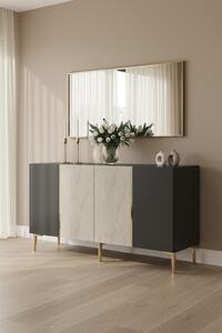 Poli komód, antracit-travertin, 150 cm – TR555CHM1744