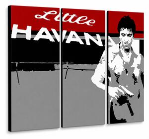 Tablou POP ART pictat manual Scarface - AL PACINO 3 piese al39 - 60x40 cm