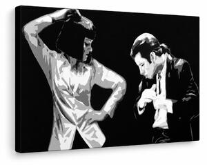 Tablou POP ART pictat manual Pulp Fiction 1 buc pulp4 - 80x40 cm
