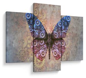 Tablou - Fluture steampunk (90x60 cm)
