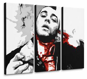 Tablou POP ART pictat manual Taxi Driver 3 piese taxi - 60x40 cm