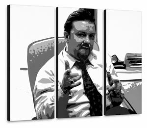 Pictat manual POP Art The Office 3 părți imagine acest - 60x40 cm