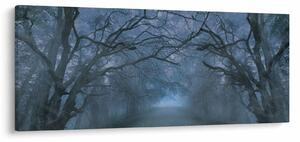 Tablou - Pădurea în ceață (120x50 cm)