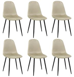 Set 6 Scaune Rya Crem