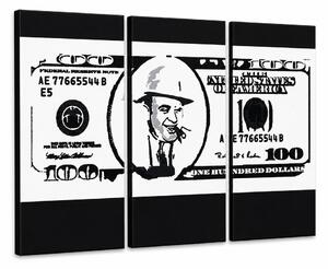 Tablou POP ART pictat manual AL CAPONE 3 buc ac - 60x40 cm