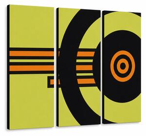 Tablou POP ART pictat manual ABSTRACT 3 părți abstr1 - 60x40 cm