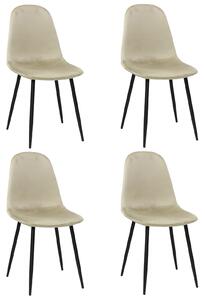 Set 4 Scaune Rya Crem