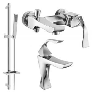 Mexen Estrella DQ02 set de baie, crom - 72303DQ02-00