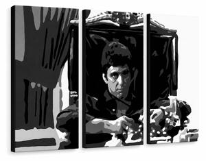 Tablou POP ART pictat manual AL PACINO 3 piese al18 - 60x40 cm
