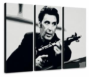 Tablou POP ART pictat manual AL PACINO 3 piese al4 - 60x40 cm