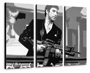 Tablou POP ART pictat manual AL PACINO 3 piese al2 - 60x40 cm