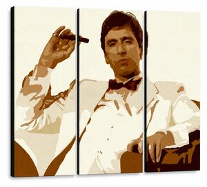 Tablou POP ART pictat manual AL PACINO 3 piese al34 - 60x40 cm