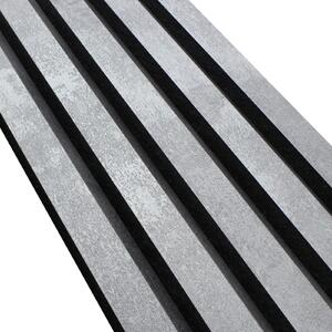 Riflaj Decorativ Tip Panou Acustic 20 cm Crom