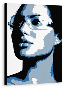 Tablou POP ART pictat manual Angelina Jolie 1 bucată chiar - 30x40 cm