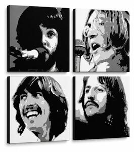 Tablou POP ART pictat manual BEATLES 4 buc bea4 - 60x60 cm