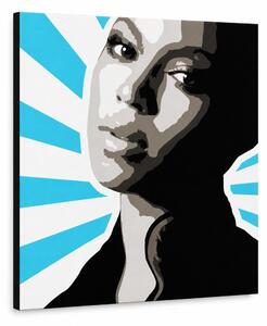 Tablou POP ART pictat manual BEYONCÉ 1 buc bey5 - 50x50 cm