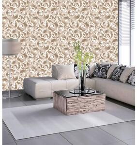 Tapet vlies de lux ornament retro auriu