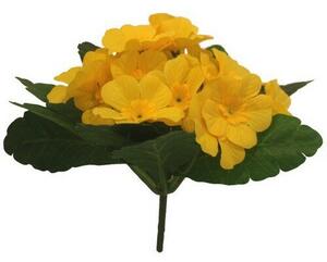 Floare artificială Primula galbenă, 24 cm