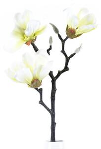 Floare artificială Magnolia albă, 55 cm