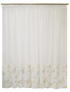 Perdea Velaria voal alb si fluturi, 370x175 cm