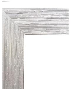 Oglindă cu ramă argintie cu inserții 62x150 cm