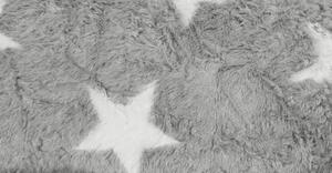 Fotoliu puf beanbag Sitting Point Fluffy Stars XL gri 70x110 cm