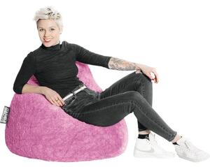 Fotoliu puf beanbag Sitting Point Fluffy XL roz 70x110 cm