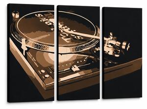 Tablou POP ART pictat manual DJ 3 buc dj2 - 60x40 cm