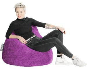 Fotoliu puf beanbag Sitting Point Fluffy XL violet 70x110 cm
