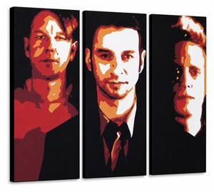 Tablou POP ART pictat manual Depeche Mode 3 piese dep2 - 60x40 cm
