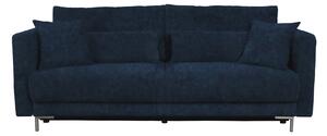 Canapea RICO extensibila, 3 locuri, cu arcuri si lada depozitare, albastru, 224x114x91 cm