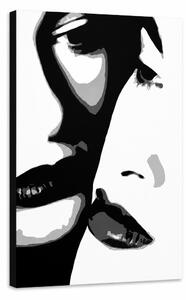Tablou POP ART pictat manual Două femei 1 buc 00 2w - 30x40 cm