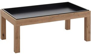 Masuta cafea AVERSA, stejar artisan/negru, PAL, 108x60x43 cm