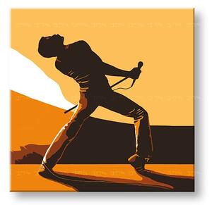 Tablou POP ART pictat manual FREDDIE MERCURY 1 bucată fm3 - 50x50 cm