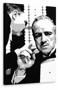 Tablou POP ART pictat manual GODFATHER 1 buc gfoh - 60x80 cm