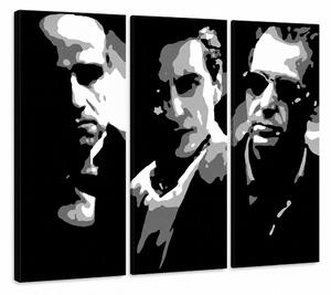 Tablou POP ART pictat manual GODFATHER 3 buc god2 - 60x40 cm