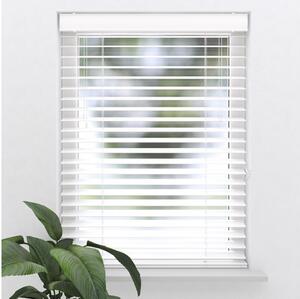 Jaluzea PVC Soluna aspect de lemn, alb, 75x175 cm