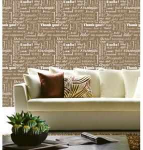 Tapet vlies de lux texte maro