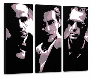 Tablou POP ART pictat manual GODFATHER 3 buc god3 - 60x40 cm