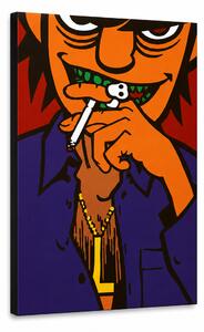 Tablou POP ART pictat manual Gorillaz 1 buc gor - 30x40 cm
