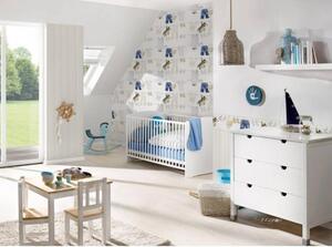 Tapet vlies pentru perete little stars 35844-1