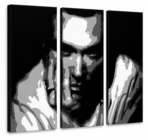 Tablou POP ART pictat manual Morrisey 3 bucăți ciumă - 60x40 cm